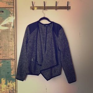 Ana tweed open blazer